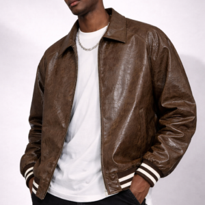 Soho Vintage Leather Bomber Jacket