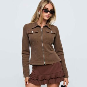 Chelsea Ribbed Zip-Up Jacket