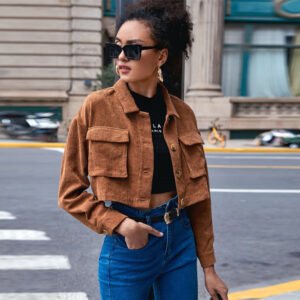 Soho Cropped Corduroy Jacket