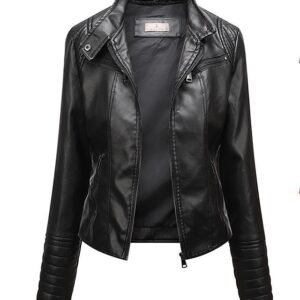 Noir Luxe Biker Jacket