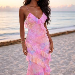 Aurora Ruffle Maxi Dress